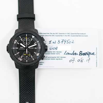 IWC IW379502 Steel Galapagos Islands Chronograph Maritime Innovation Excellent Condition