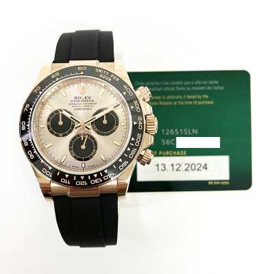 Rolex Daytona Rubber Strap Rose Gold Ref. 126515LN