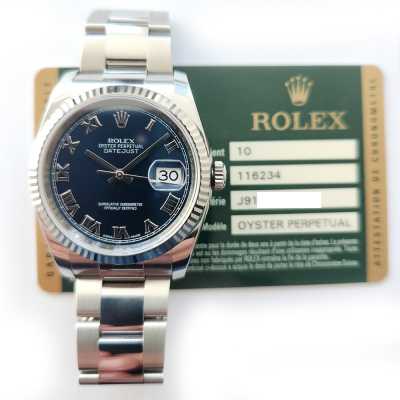 Rolex Datejust 36mm Steel and White Gold Ref. 116234