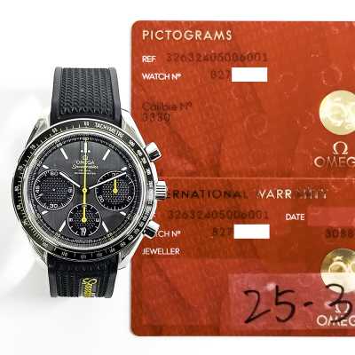 Omega Speedmaster Racing 326.32.40.50.06.001 Steel Motorsports Excellence Mint Condition