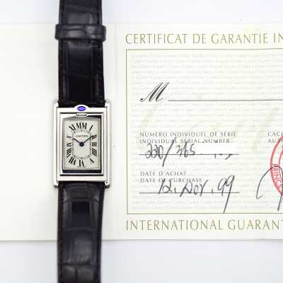 Cartier Tank Basculante W1014558 Steel Parisian Innovation Excellent Condition
