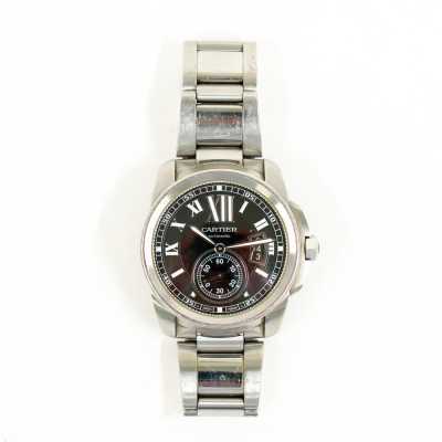 Cartier Calibre W7100016 Steel Integrated Bracelet Excellent Condition