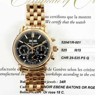 Split Second Chronograph  Perpetual Calendar 40mm Rose Gold Bracelet Manual Winding