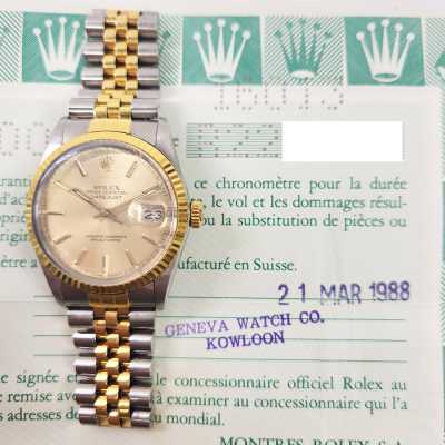 Rolex Datejust 36mm Steel and Yellow Gold Ref. 16013
