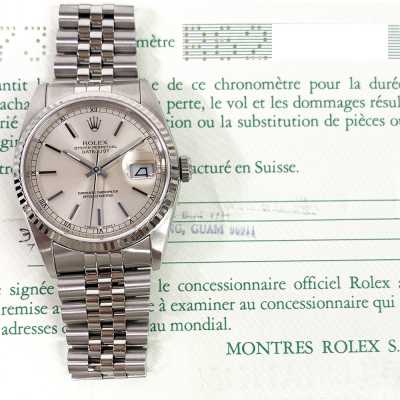 Rolex Datejust 36mm Steel and White Gold Ref. 16234