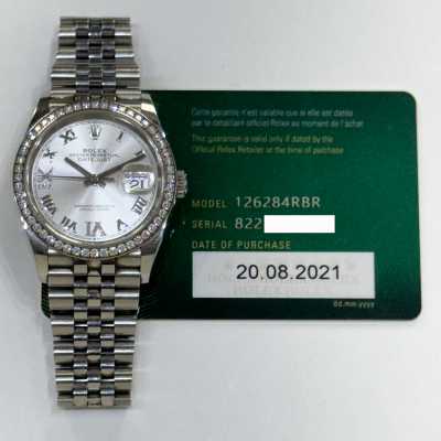 Datejust 36mm Diamond Bezel Steel and White Gold