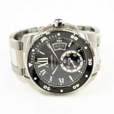 Cartier Calibre W7100057 Steel Black Roman Excellence Preowned