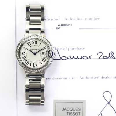 Cartier Ballon Bleu W4BB0015 Steel Refined Proportions Excellent Condition