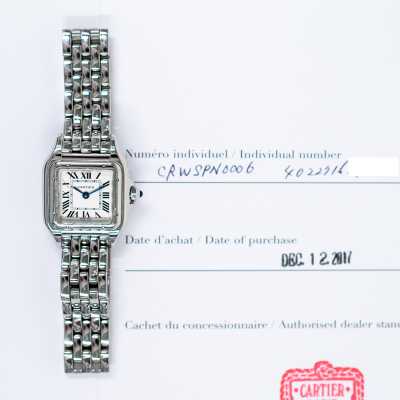Cartier WSPN0006 Steel 23mm x 30mm Silver Roman