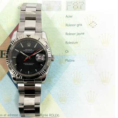 Rolex Datejust 36mm Turn-O-Graph Steel and White Gold Ref. 116264