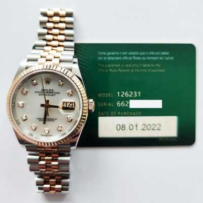 Rolex Datejust 126231 Steel Rose Gold Luminous Luxury Excellent Condition