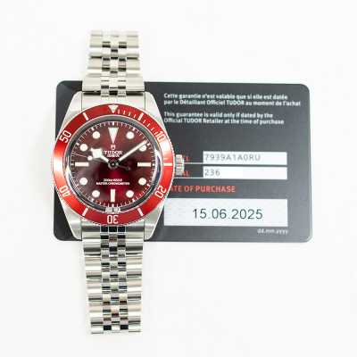 Tudor 7939A1A Steel Red Black Bay Innovation Excellence New Condition