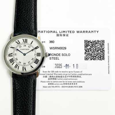Cartier Ronde Solo 36mm steel watch WSRN0029 