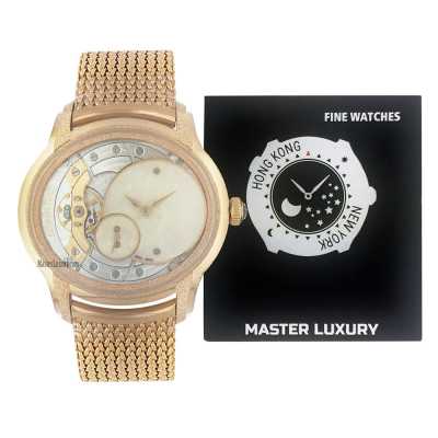 Millenary 39.5mm Manual Opal Dial Frosted Rose Gold