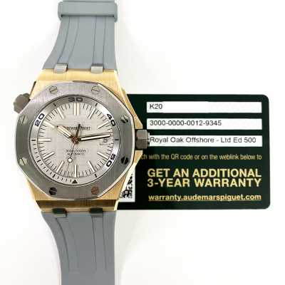 Royal Oak Offshore Diver 42mm Grey Dial Grey Rubber Strap Rose Gold - Limited Edition of 500