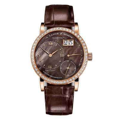 A. Lange & Söhne Little Lange 1 813.043 Rose Gold Diamond Bezel Watch New