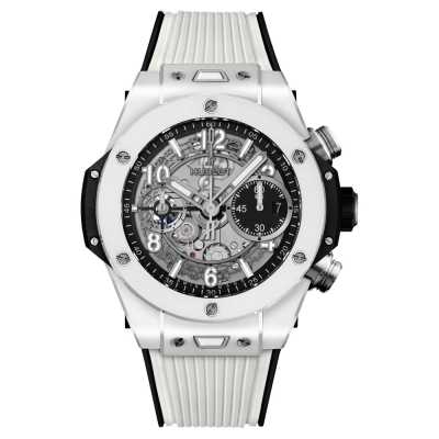 Big Bang Unico 42mm Chronograph Matte Black Dial White Ceramic 