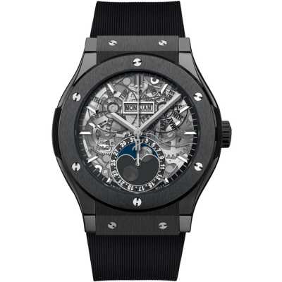 Classic Fusion 42mm Aerofusion Moonphase Black Magic