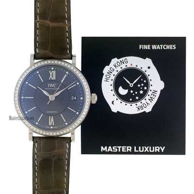 Portofino Automatic Grey Dial Diam Bezel Steel