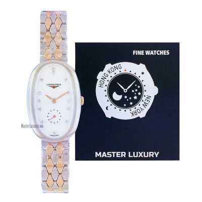 Symphonette Mother of Pearl Diamond Dial Stainless Steel and Rose Gold