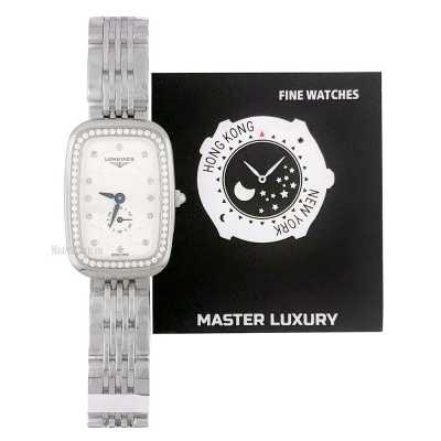 Equestrian Mother of Pearl Diamond Dial Diamond Bezel Stainless Steel 