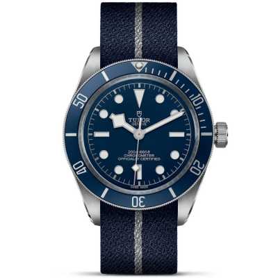 Black Bay Fifty-Eight 39mm Blue Dial Blue Fabric Strap Stainless Steel
