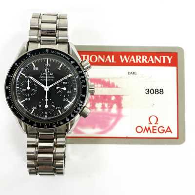 Speedmaster 39mm Chronograph Black Stainless Steel