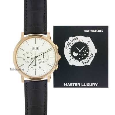 Altiplano 41mm Chronograph Silver Dial Rose Gold