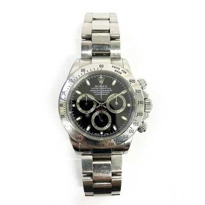 Cosmograph Daytona 40mm Black Dial Oyster Bracelet Stainless Steel