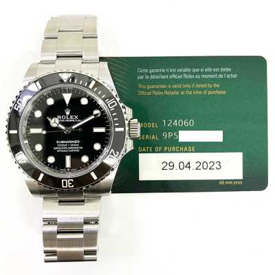 Submariner no-date 41mm Black Dial Black Ceramic Bezel Stainless Steel