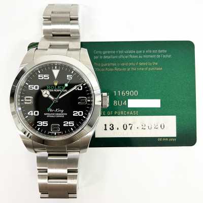 Air King 40mm Black Dial Oyster Bracelet Steel