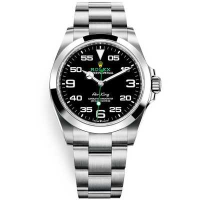 Air King 40mm Black Dial Oyster Bracelet Steel