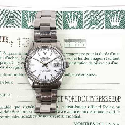 Datejust 36mm White Dial Fluted Bezel Oyster Bracelet Stainless Steel