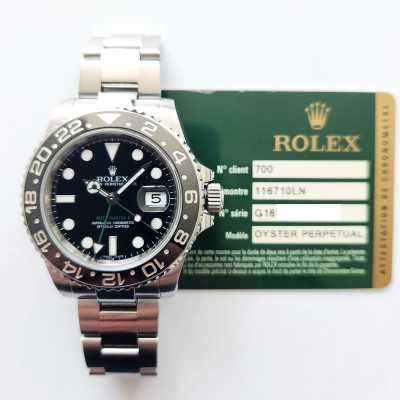 GMT-Master II 40mm Black Dial Black Ceramic Bezel Stainless Steel