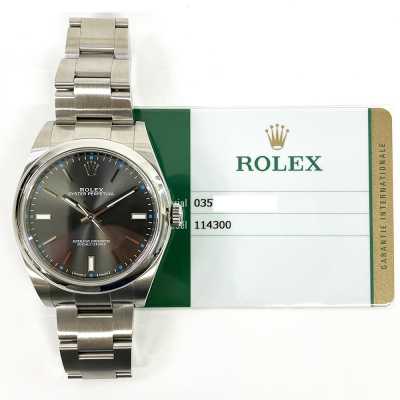 Oyster Perpetual 39mm Slate Dial Domed Bezel Oyster Bracelet Stainless Steel