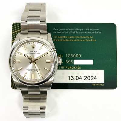 Oyster Perpetual 36mm Silver Dial Domed Bezel Oyster Bracelet Stainless Steel
