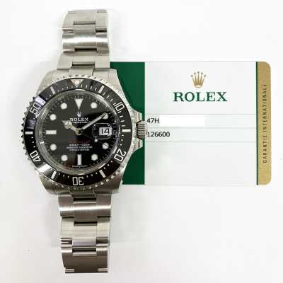 Sea-Dweller RED 50th Anniversary 43mm Black Dial Black Ceramic Bezel Stainless Steel