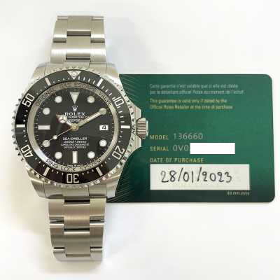 Sea-Dweller Deepsea 44mm Black Dial Black Ceramic Bezel Oyster Bracelet Stainless Steel