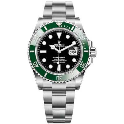 Submariner Date 41mm Black Dial Green Ceramic Bezel Stainless Steel 