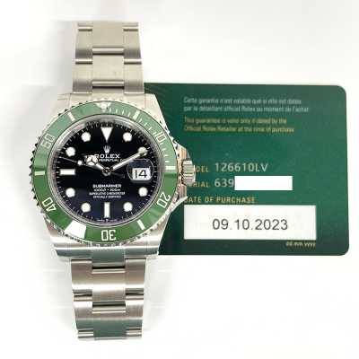 Submariner Date 41mm Black Dial Green Ceramic Bezel Stainless Steel 