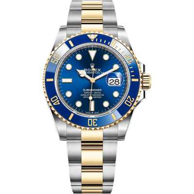 Submariner Date 41mm Blue Dial Blue Ceramic Bezel Stainless Steel and Yellow Gold