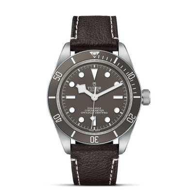 Black Bay Fifty-Eight 925 39mm Taupe Dial Brown Leather Strap 