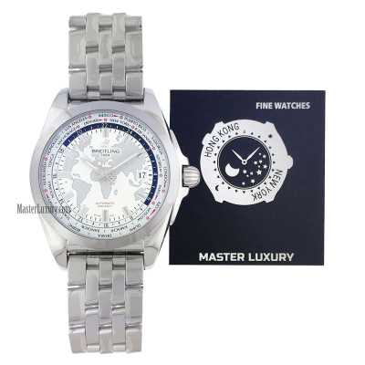Galactic 44mm Unitime White Dial Stainless Steel 