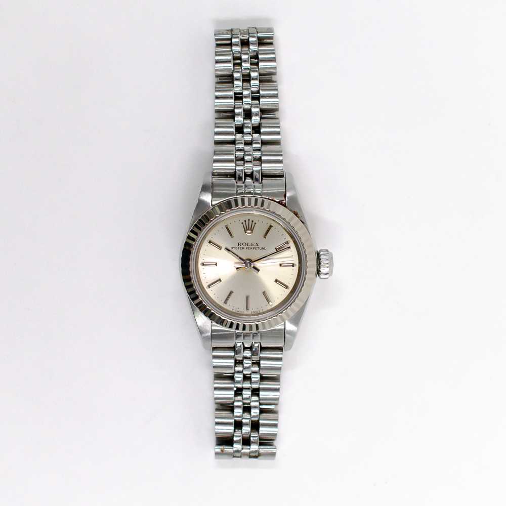 Rolex Oyster Perpetual 67194 | 26mm Two-Tone Silver Vintage