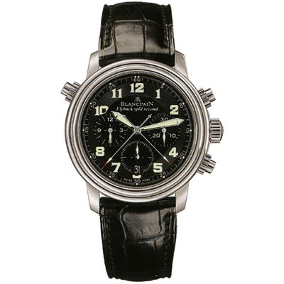 Léman FlyBack Black Dial Stainless Steel