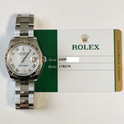 Datejust 31mm White Mother of Pearl 