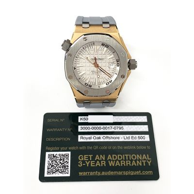 Royal Oak Offshore Diver 42mm Grey Dial Grey Rubber Strap Rose Gold - Limited Edition of 500