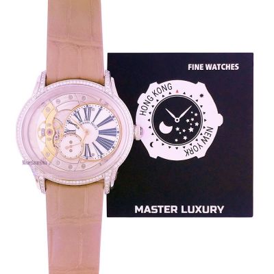 Millenary Mother of Pearl Dial Diamond Bezel White Gold