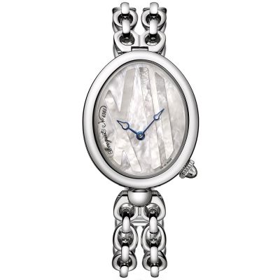 Reine de Naples White Mother of Pearl Dial Stainless Steel