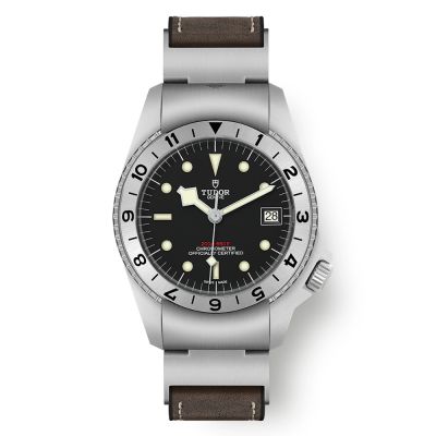 Heritage Black Bay P01 42mm Automatic Black Dial Brown Leather Stainless Steel 